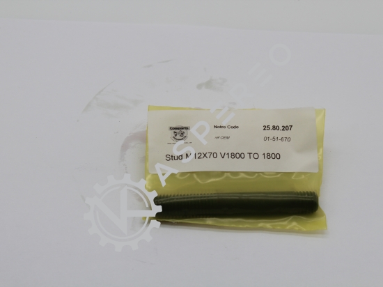 Stud M12X70 V1800 TO 1800